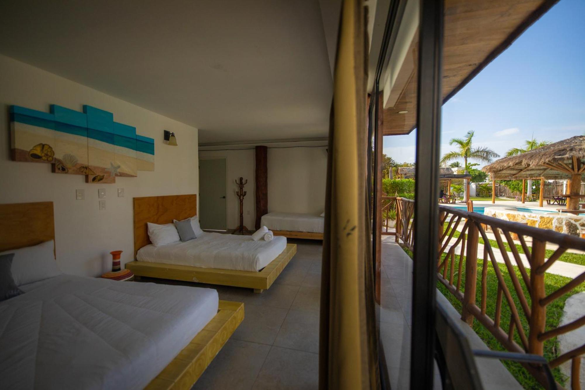 Kabanas & Beach Club Ojo De Agua Puerto Morelos Esterno foto