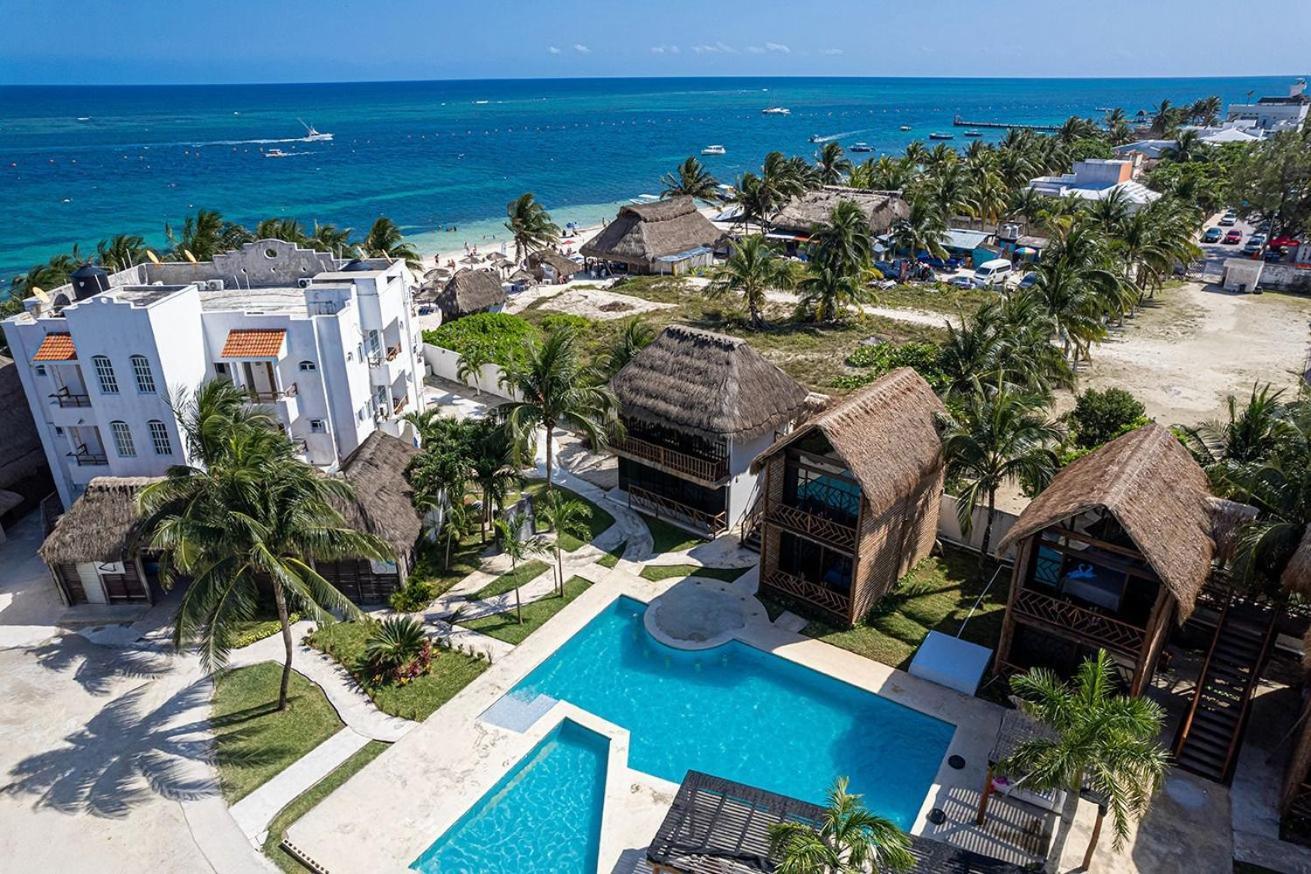 Kabanas & Beach Club Ojo De Agua Puerto Morelos Esterno foto
